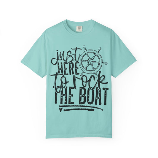 Just Here to Rock the Boat Summer T-Shirt
