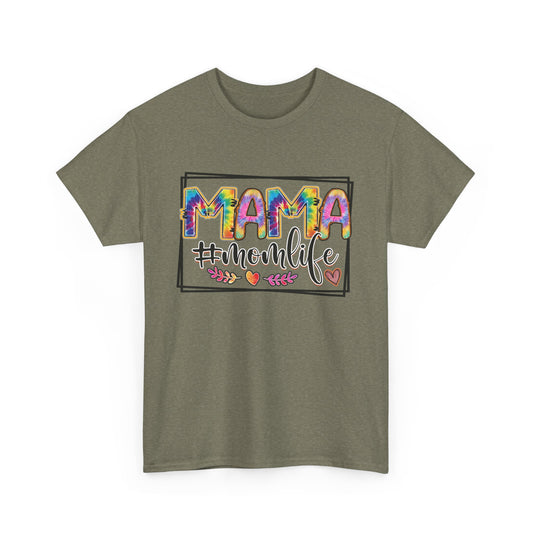 Colorful Tie Dye Mama Life Tee, Unisex T-Shirt, Casual Wear, Everyday Comfort