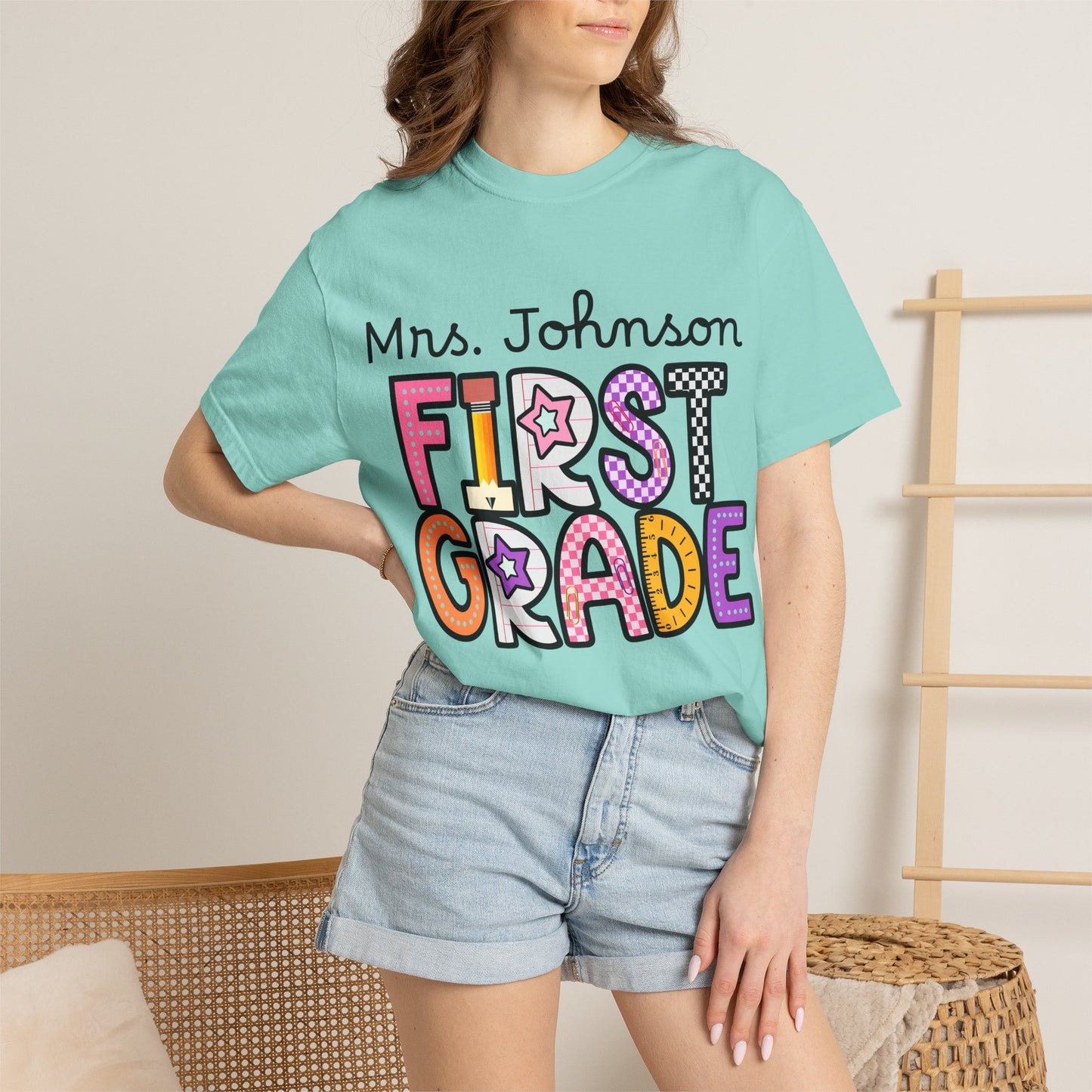 Personalized First Grade Teacher T-Shirt