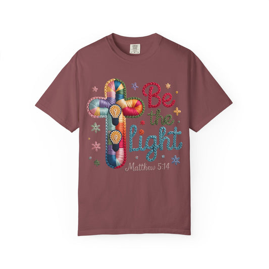 Be the Light T-Shirt — Matthew 5:14 Christian Cross Tee