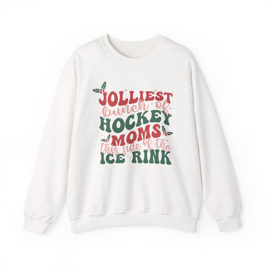 Jolliest Hockey Moms Crewneck Sweatshirt