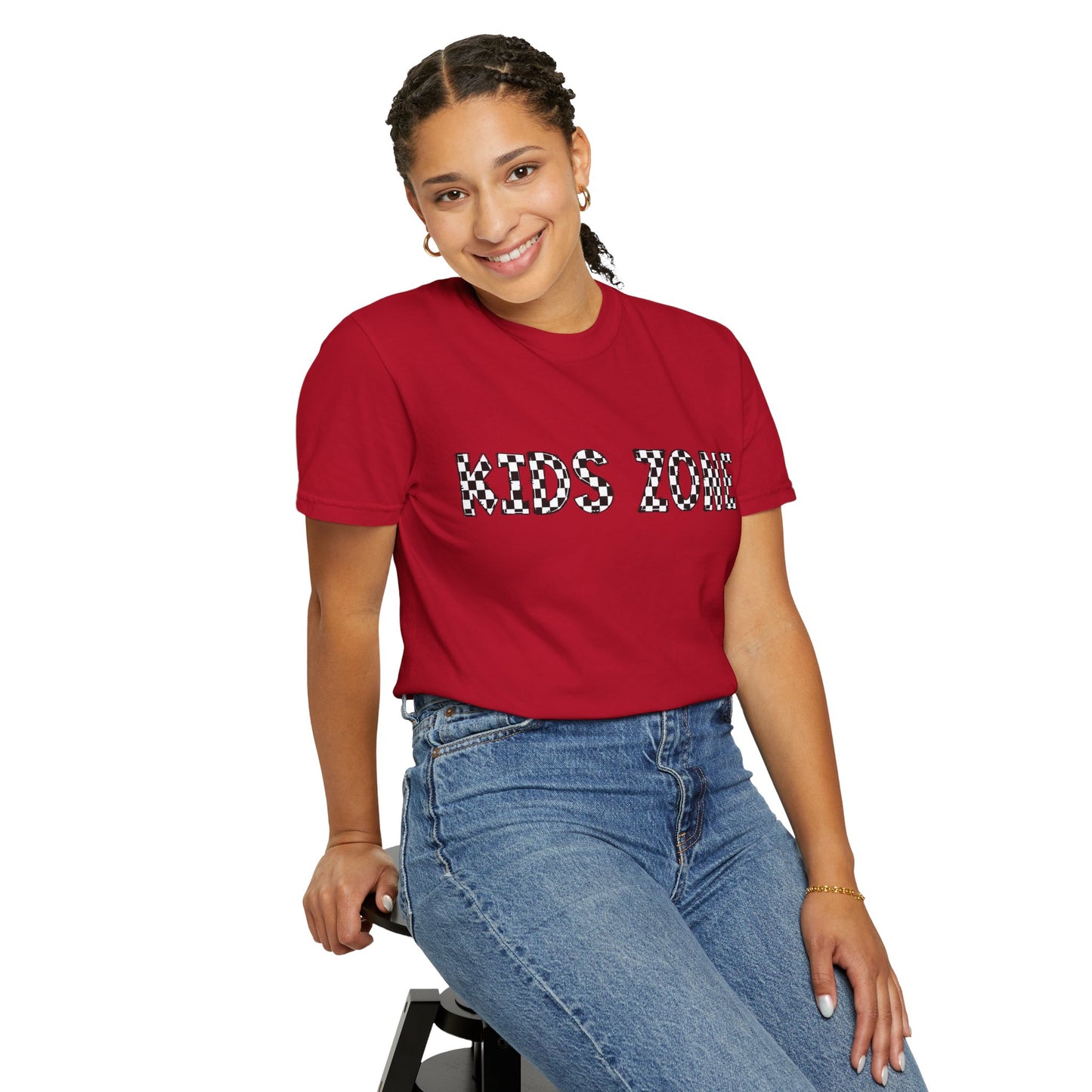 Kids Zone Daycare T-Shirt - Checkered Print
