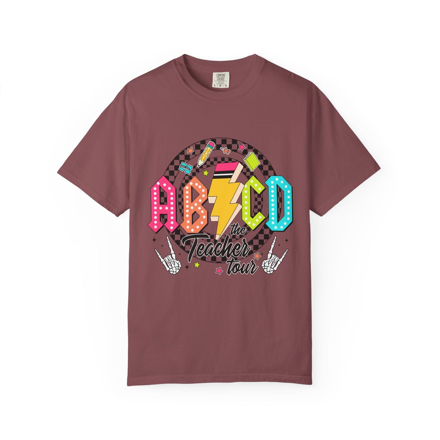Teacher Tour Unisex T-Shirt, Gift for Educators, Back to School Shirt, Graduation, Teacher Appreciation, Rock n Roll Vibe