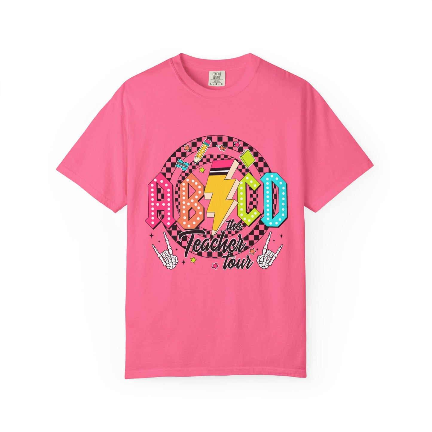 Teacher Tour Unisex T-Shirt, Gift for Educators, Back to School Shirt, Graduation, Teacher Appreciation, Rock n Roll Vibe