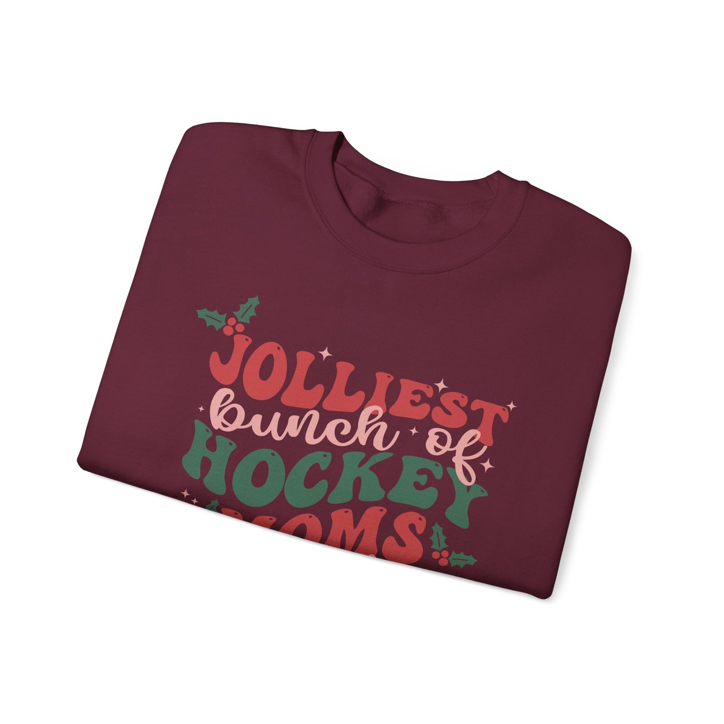 Jolliest Hockey Moms Crewneck Sweatshirt