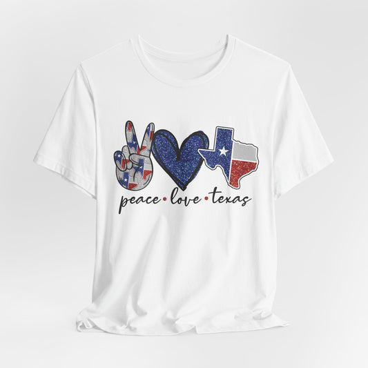 Peace Love Texas State Pride Graphic Tee