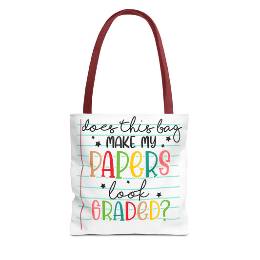 Cute School Tote Bag, Teacher Gift, Funny Tote, Back to School Bag, Classroom Accessories, Study Essentials