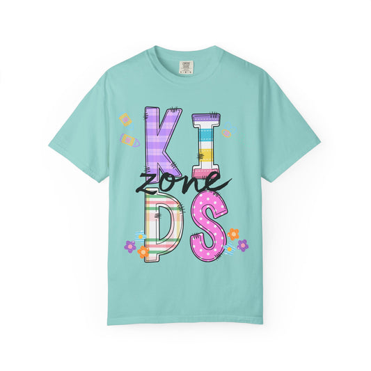 Kids Zone Daycare Comfort Colors Tee - Spring Pastels Stacked