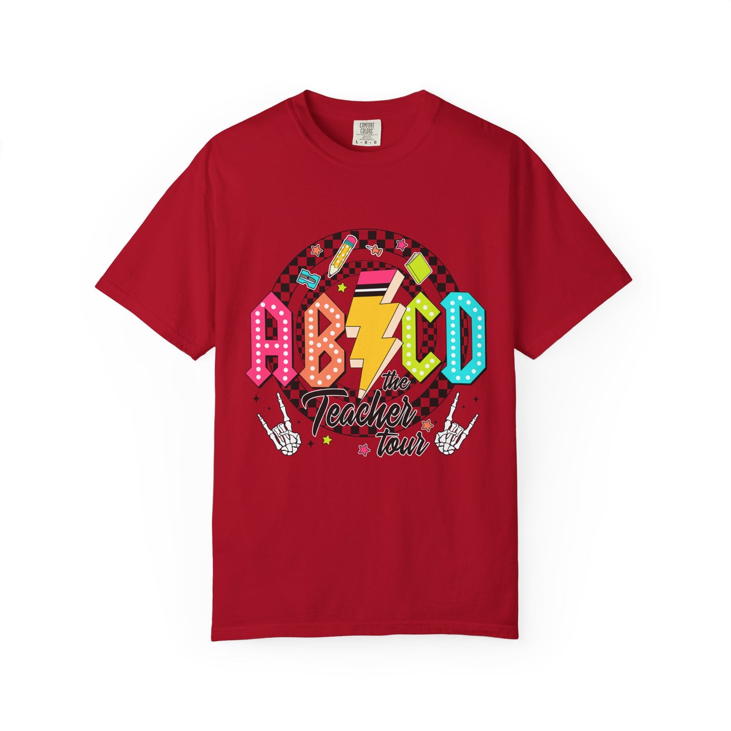 Teacher Tour Unisex T-Shirt, Gift for Educators, Back to School Shirt, Graduation, Teacher Appreciation, Rock n Roll Vibe