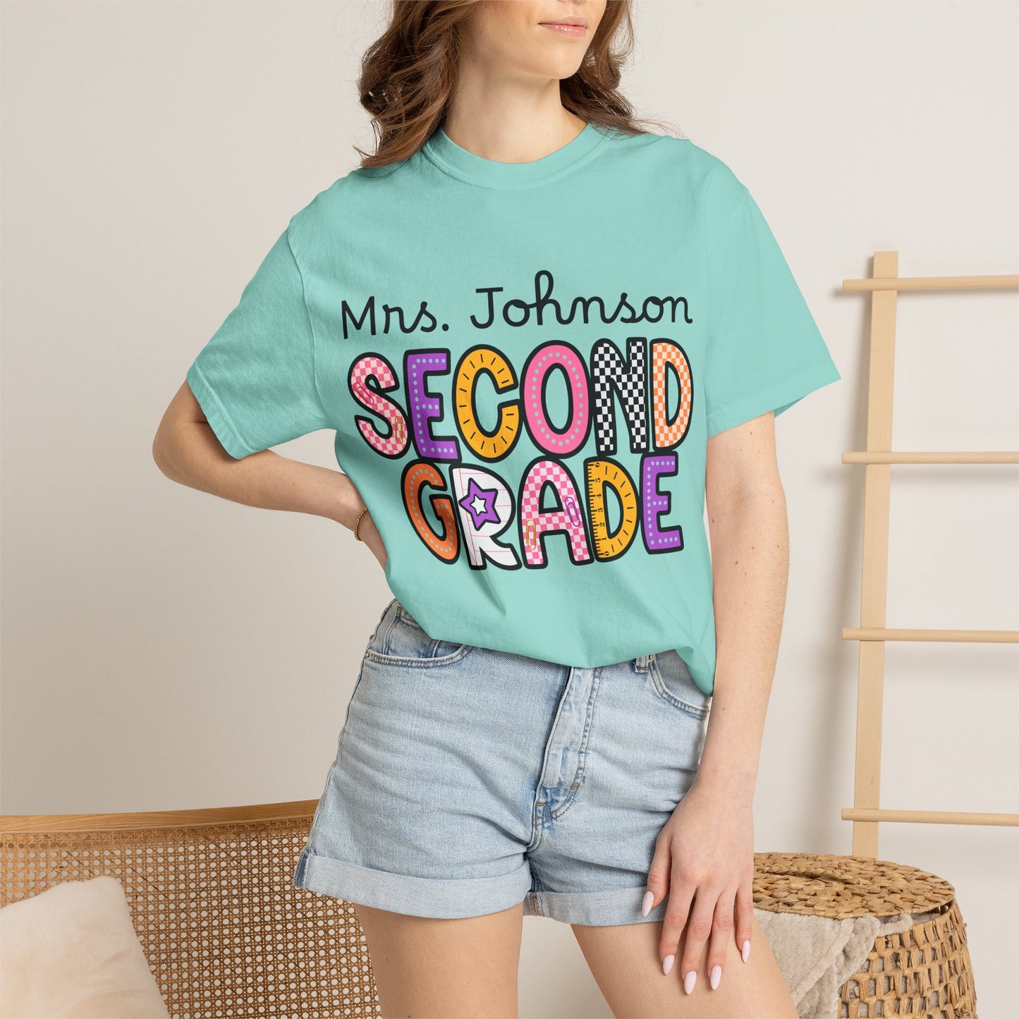 Personalized Second Grade Teacher T-Shirt