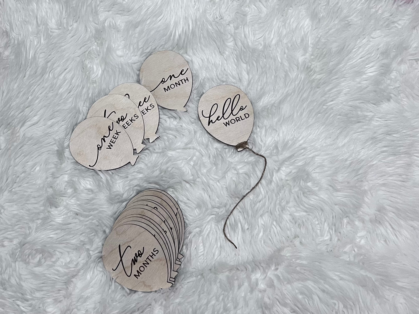 Balloons Baby Milestones Photo Props