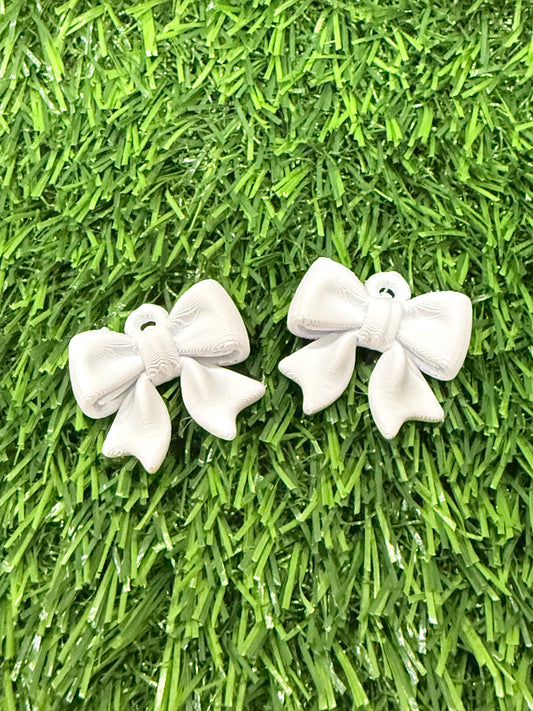 3D Printed Bow Earrings | Lightweight Coquette Style Jewelry (Bambu Lab)