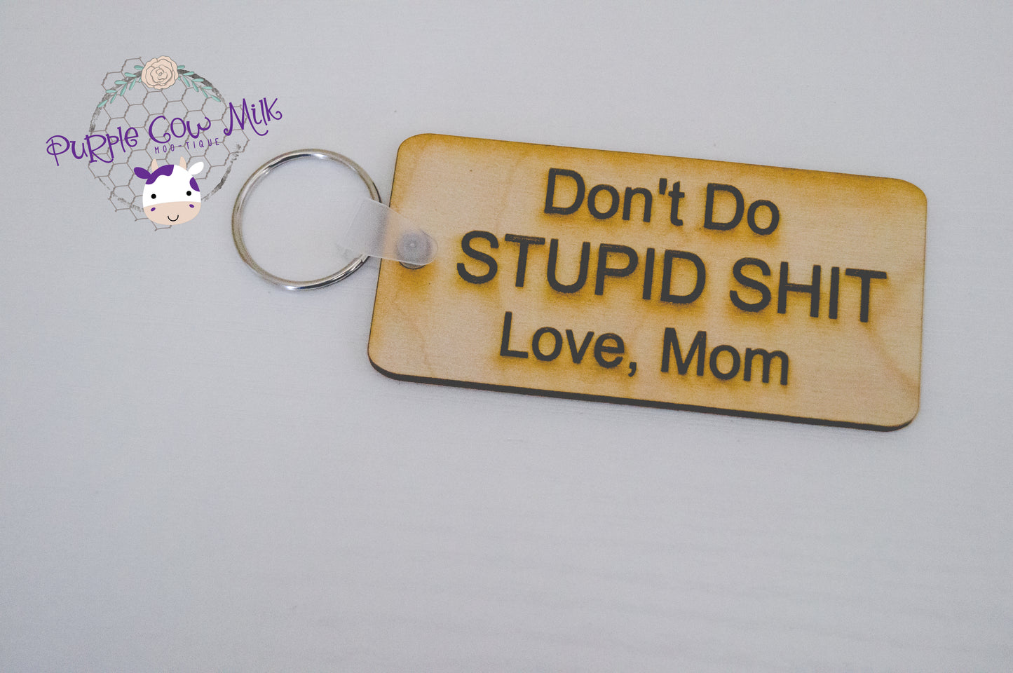 Don't Do Stupid Key Ring