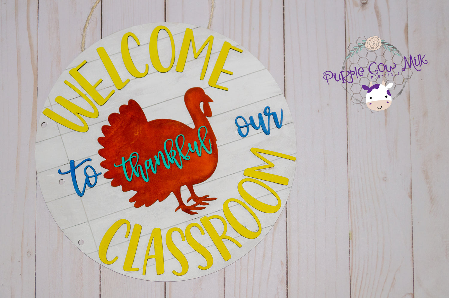 Classroom Round Sign