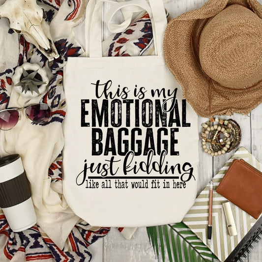 Emotional Baggage Reusable Tote Bag