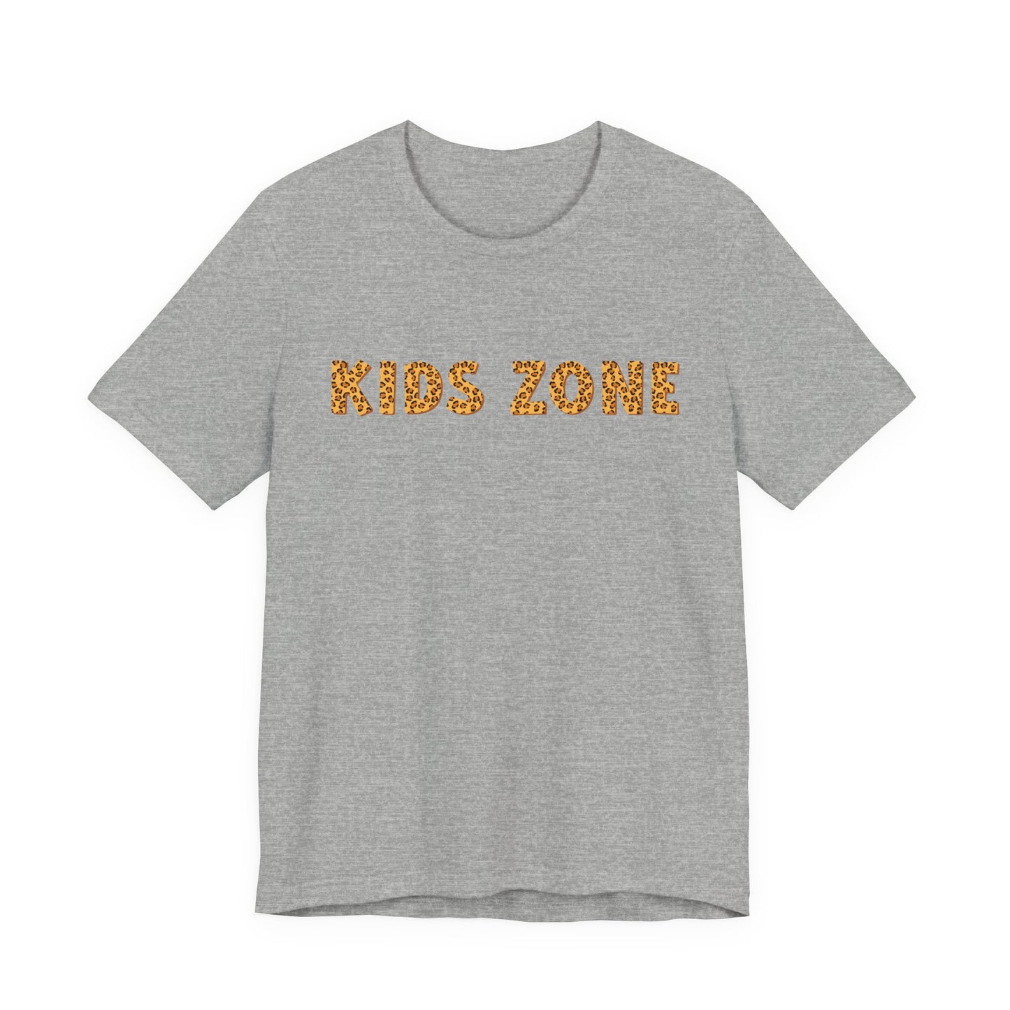Kids Zone Daycare T-Shirt — Leopard Lettering