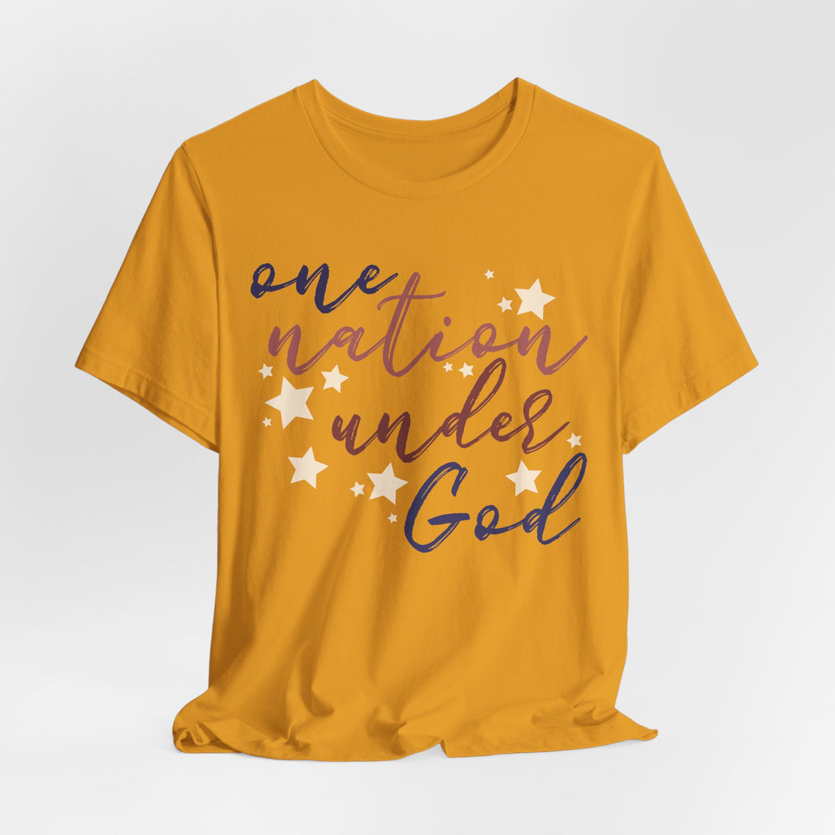 One Nation Under God T-Shirt — Patriotic Faith Tee with Stars