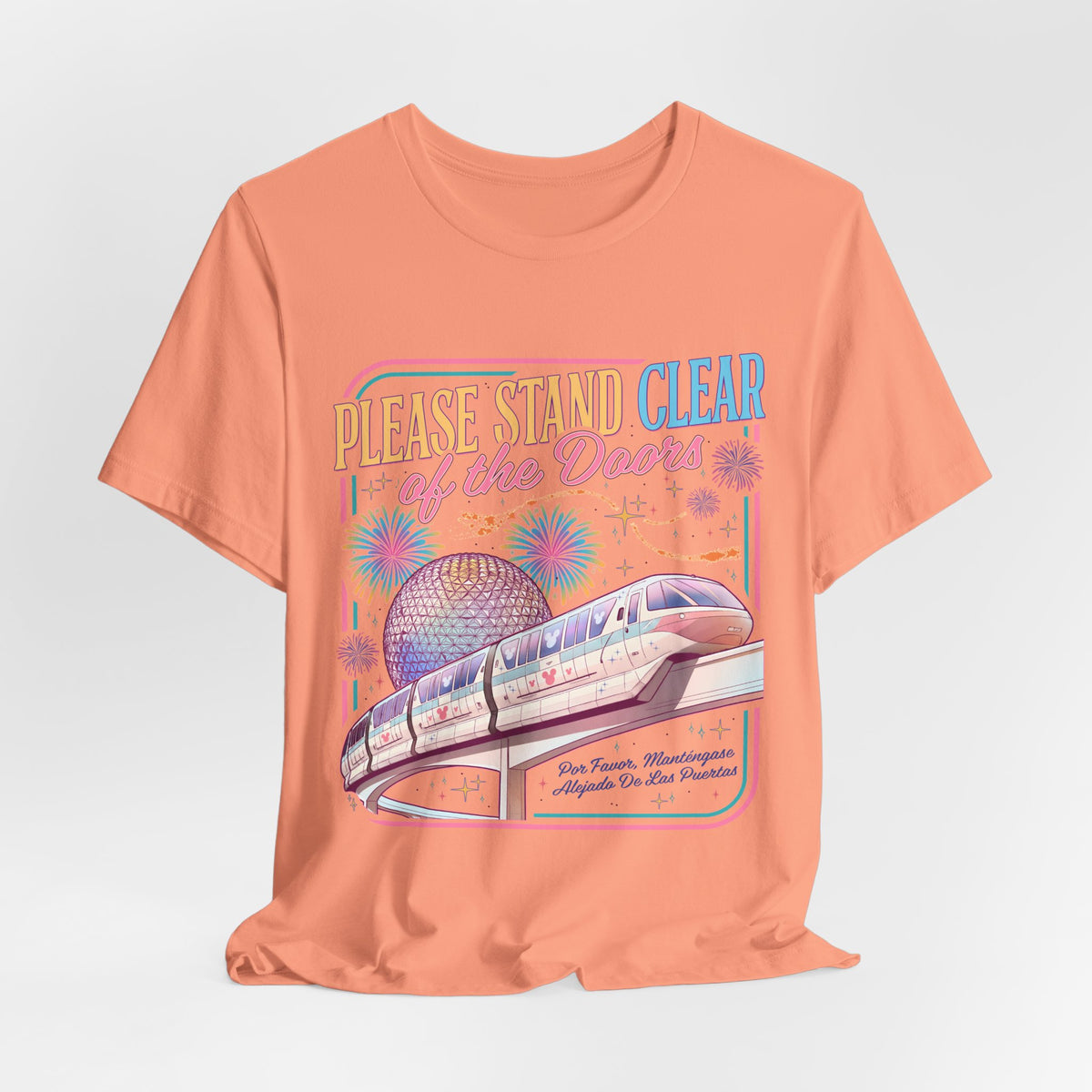 Please Stand Clear of the Doors Monorail T-Shirt — Retro Park Tee