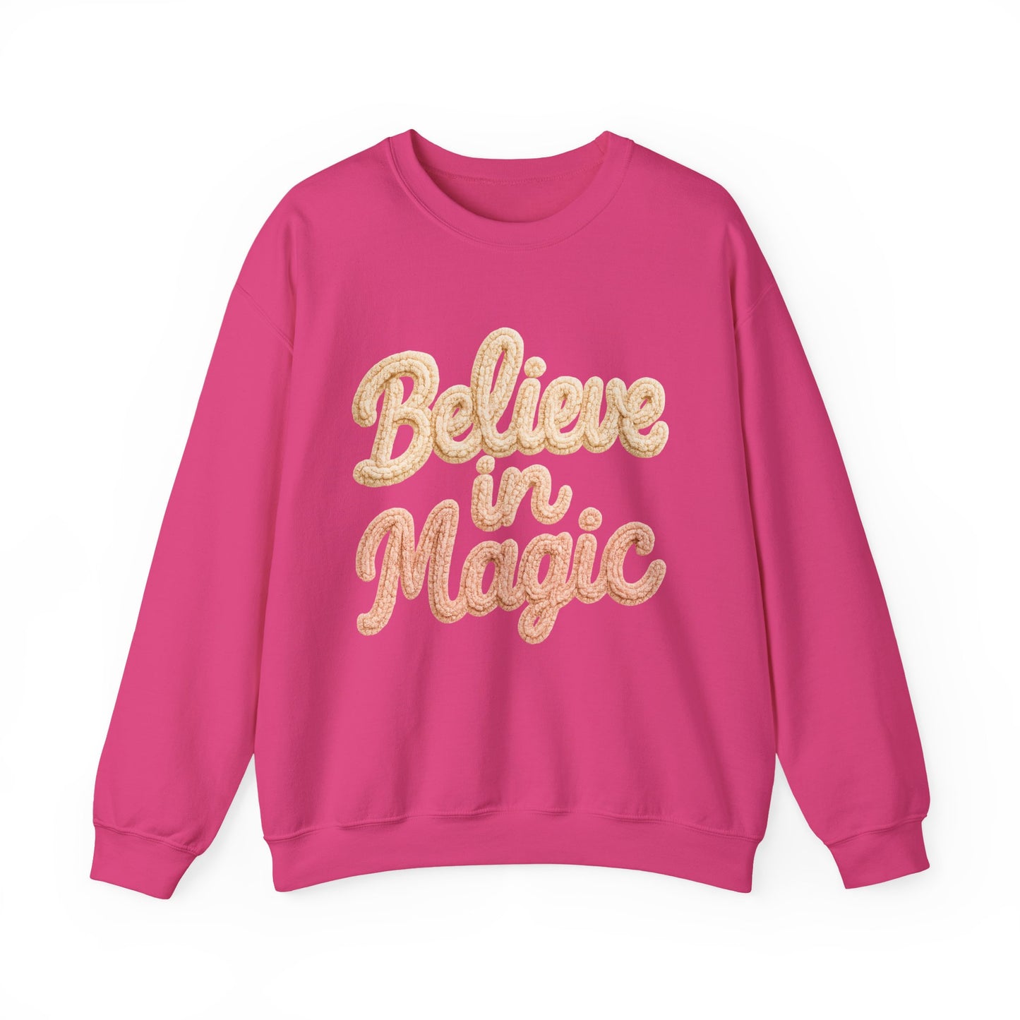 Believe in Magic Cozy Pastel Crewneck Christmas Sweatshirt