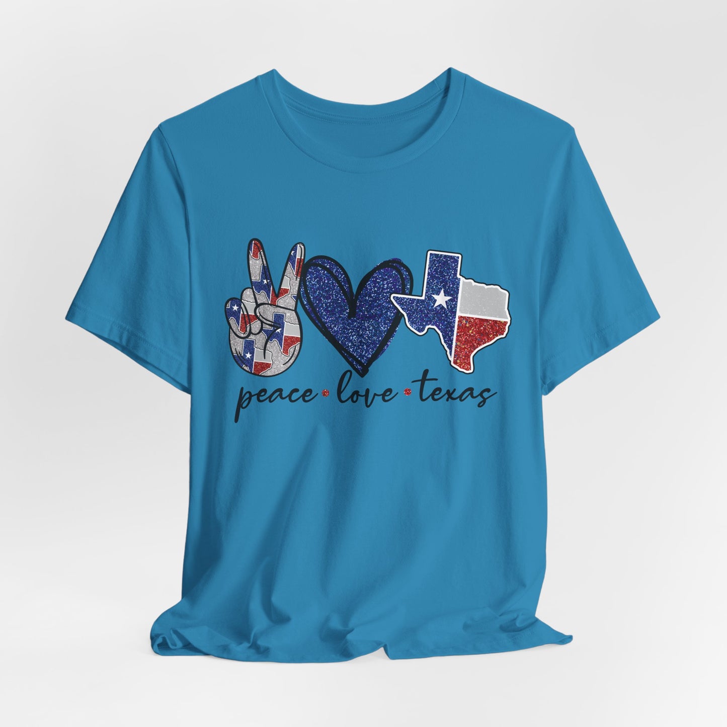 Peace Love Texas State Pride Graphic Tee