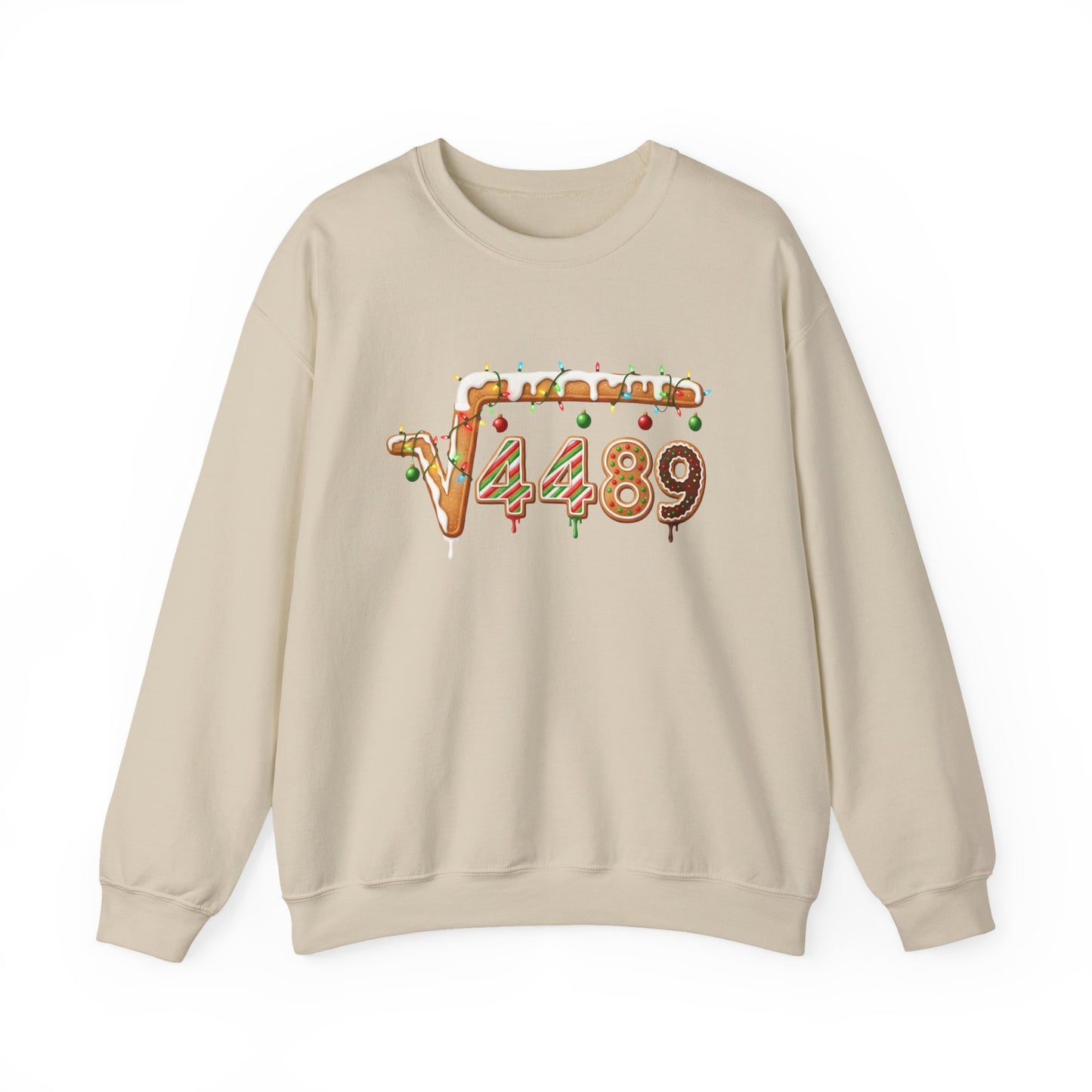 "67" √4489 Design Holiday Gingerbread Sweatshirt (√4489 Design)