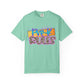 Pre-K Rules T-Shirt, Fun Preschool Shirt, Unisex Garment-Dyed Tee, Back to School Top, Teacher Gift