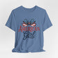 American Girl Patriotic T-shirt with Bow Design