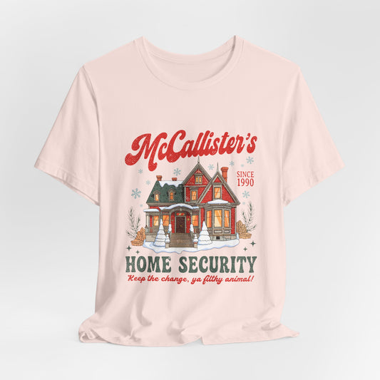 McCallister's Home Security T-Shirt — Christmas Vacation Movie Cozy Tee