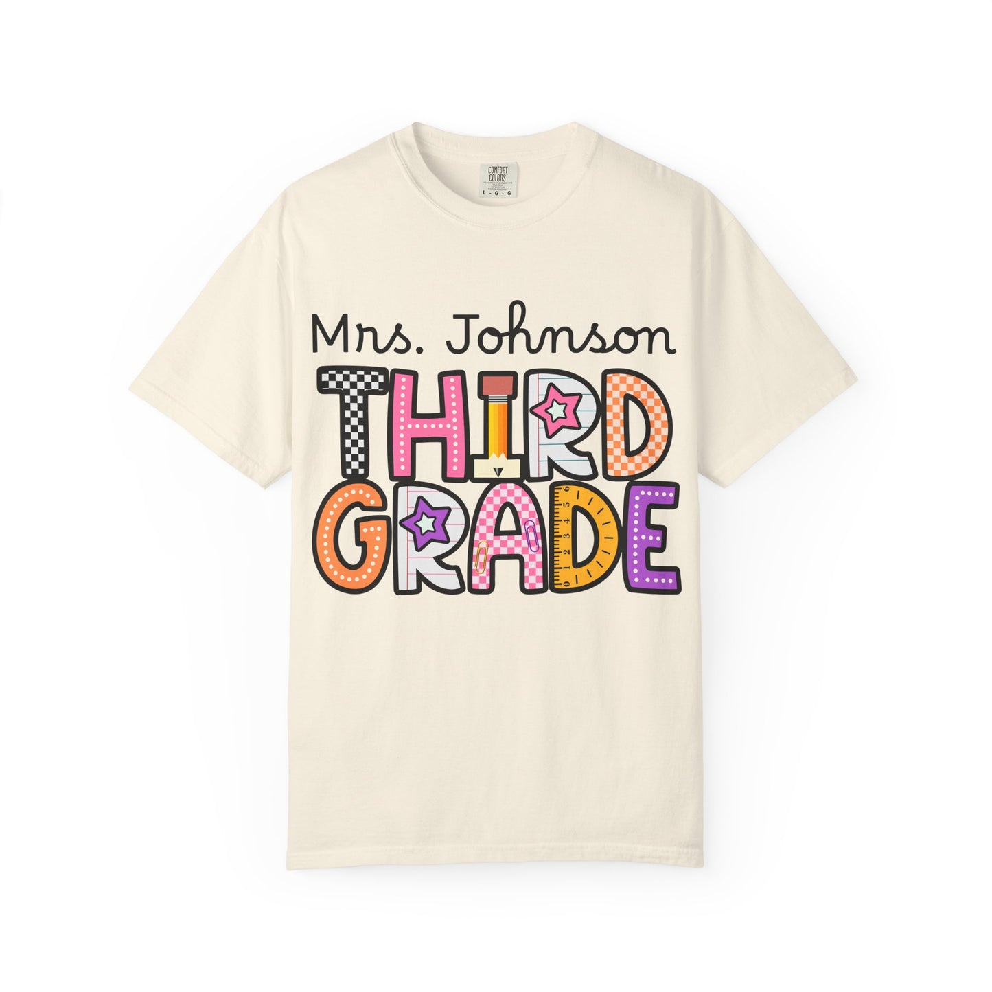 Personalized Third Grade Teacher T-Shirt