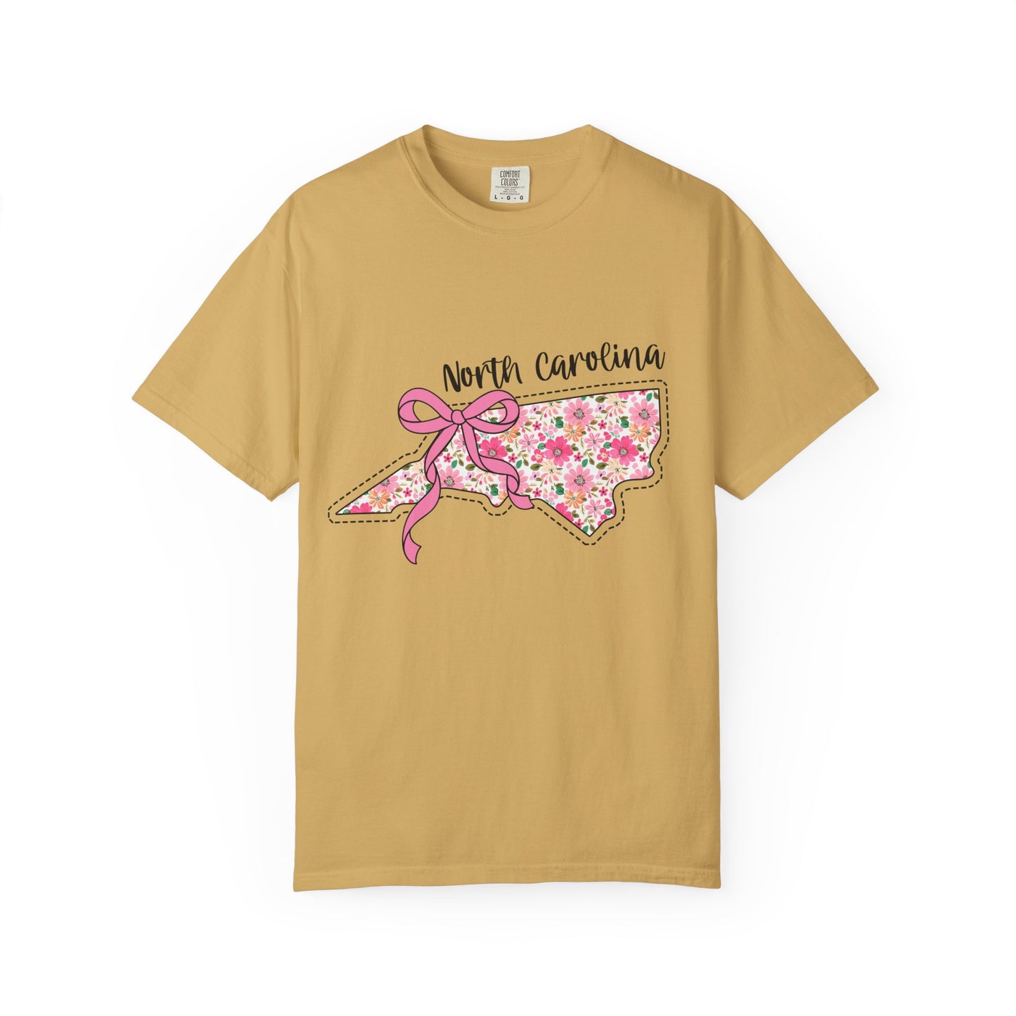 North Carolina Floral T-Shirt | Unisex Garment-Dyed Tee | Casual Wear, Spring/Summer Fashion