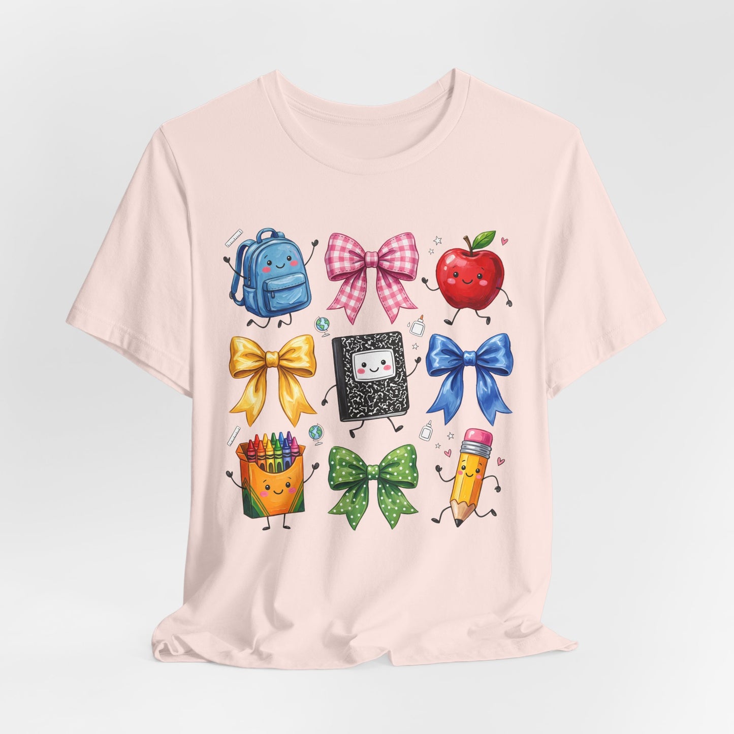 Back-to-School Cute School Supplies Doodles Graphic Tee