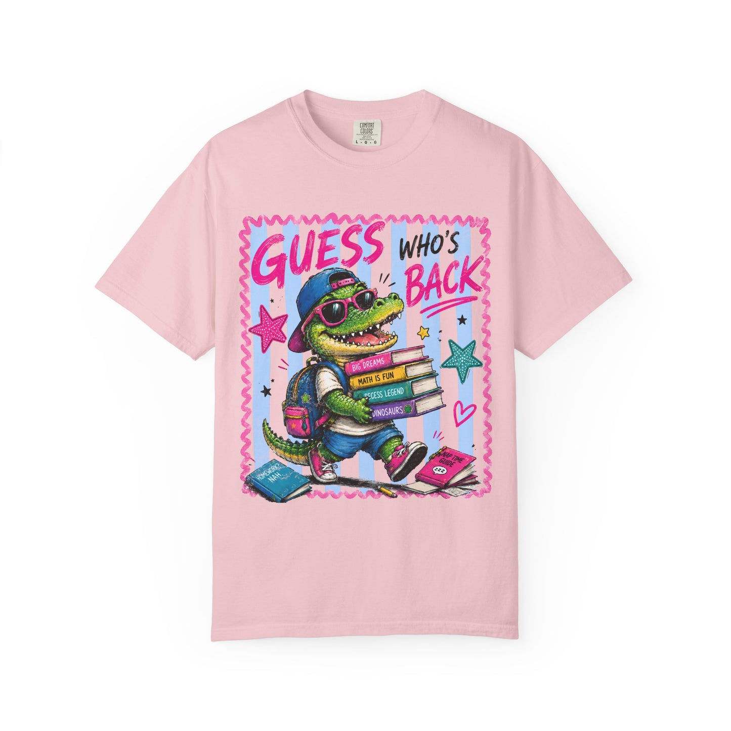 Back to School Croc T-Shirt — “Guess Who’s Back / Back Again” Graphic Tee