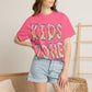 Kids Zone Daycare Comfort Colors Tee - Spring Pastels Plaid