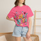School Nurse T-Shirt — Cute Floral Stethoscope Design