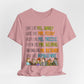 Teacher Like.... Colorful Famous Mentor Character Tee