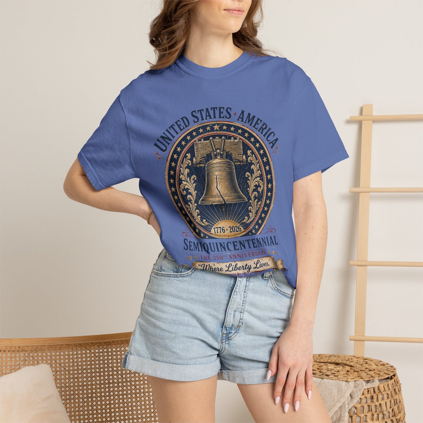 Semiquincentennial Liberty Bell T-Shirt — 250th USA Anniversary Tee