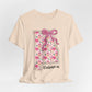 Alabama Floral State Tee — Pink Bow & Script