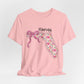 Florida Floral State Tee —Pink Bow & Script