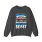 Drop Like a Butterfly, Block Like a Beast Hockey Crewneck Sweatshirt