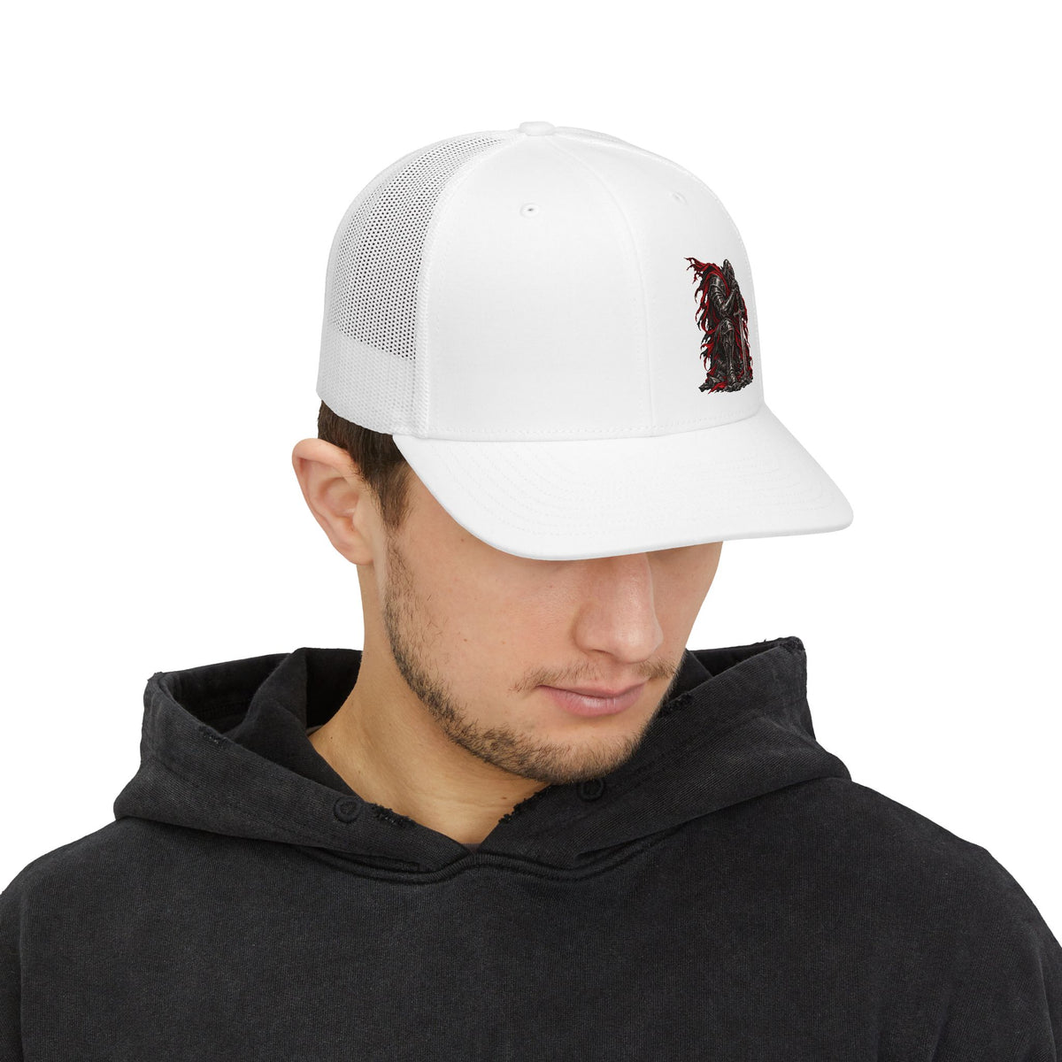 Against Flesh & Blood - Ephesians 6:12 Trucker Cap