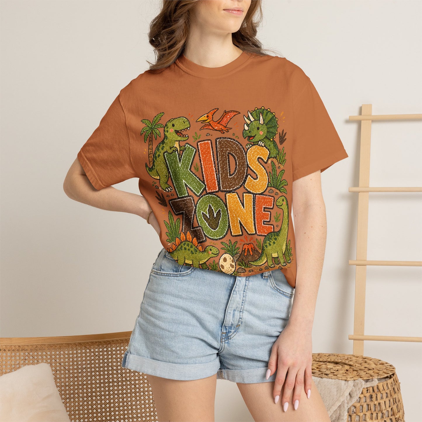 Kids Zone Daycare T-Shirt - Dino Crayon