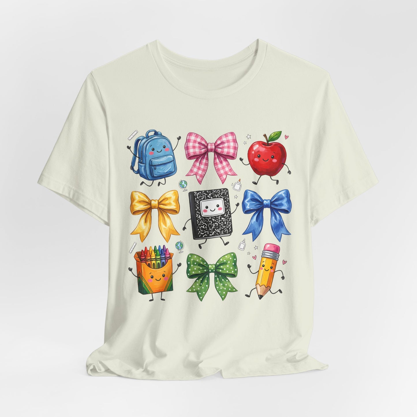 Back-to-School Cute School Supplies Doodles Graphic Tee