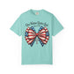 One Nation Under God Patriotic T-shirt with Bow Design