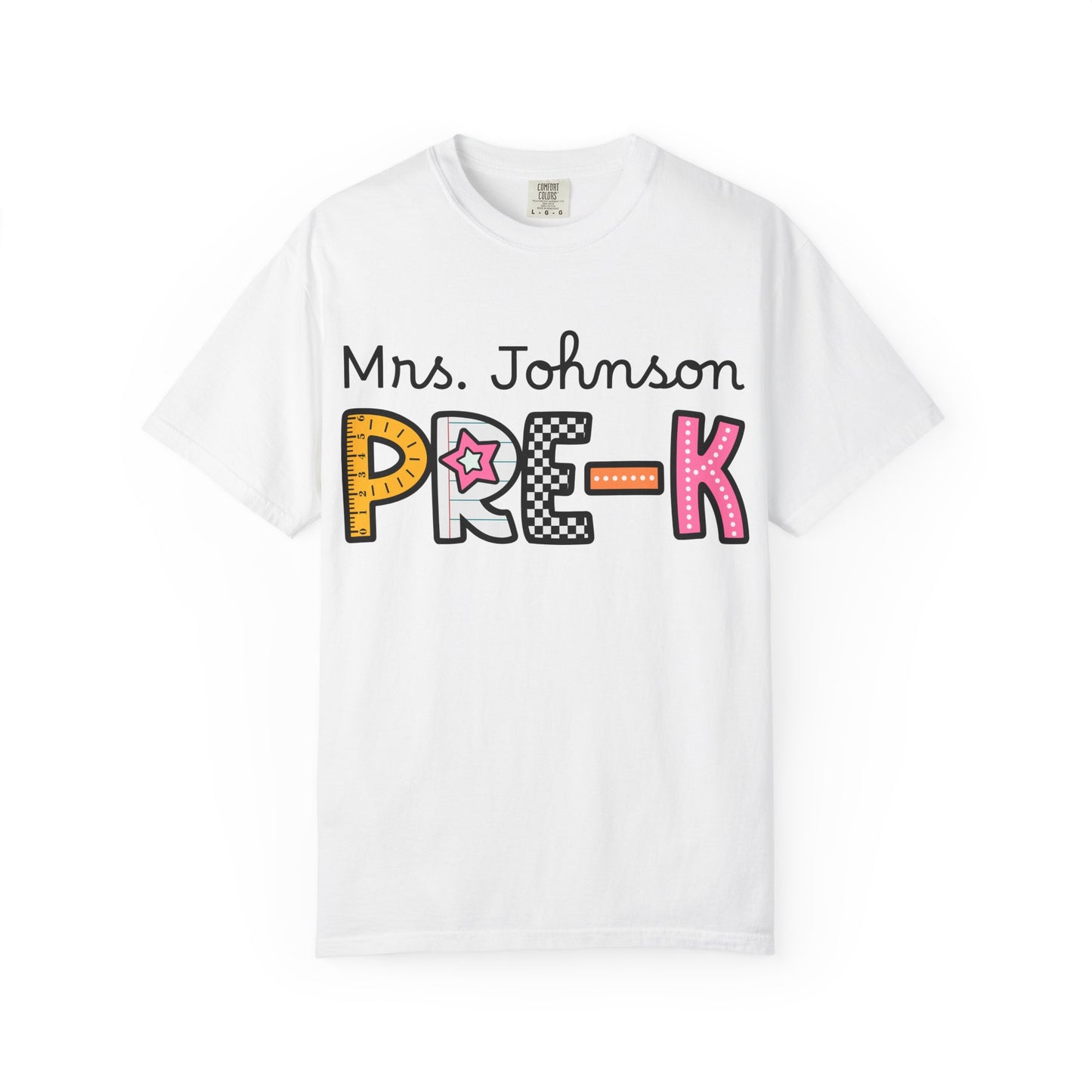 Personalized Pre-K Teacher T-Shirt