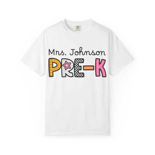 Personalized Pre-K Teacher T-Shirt