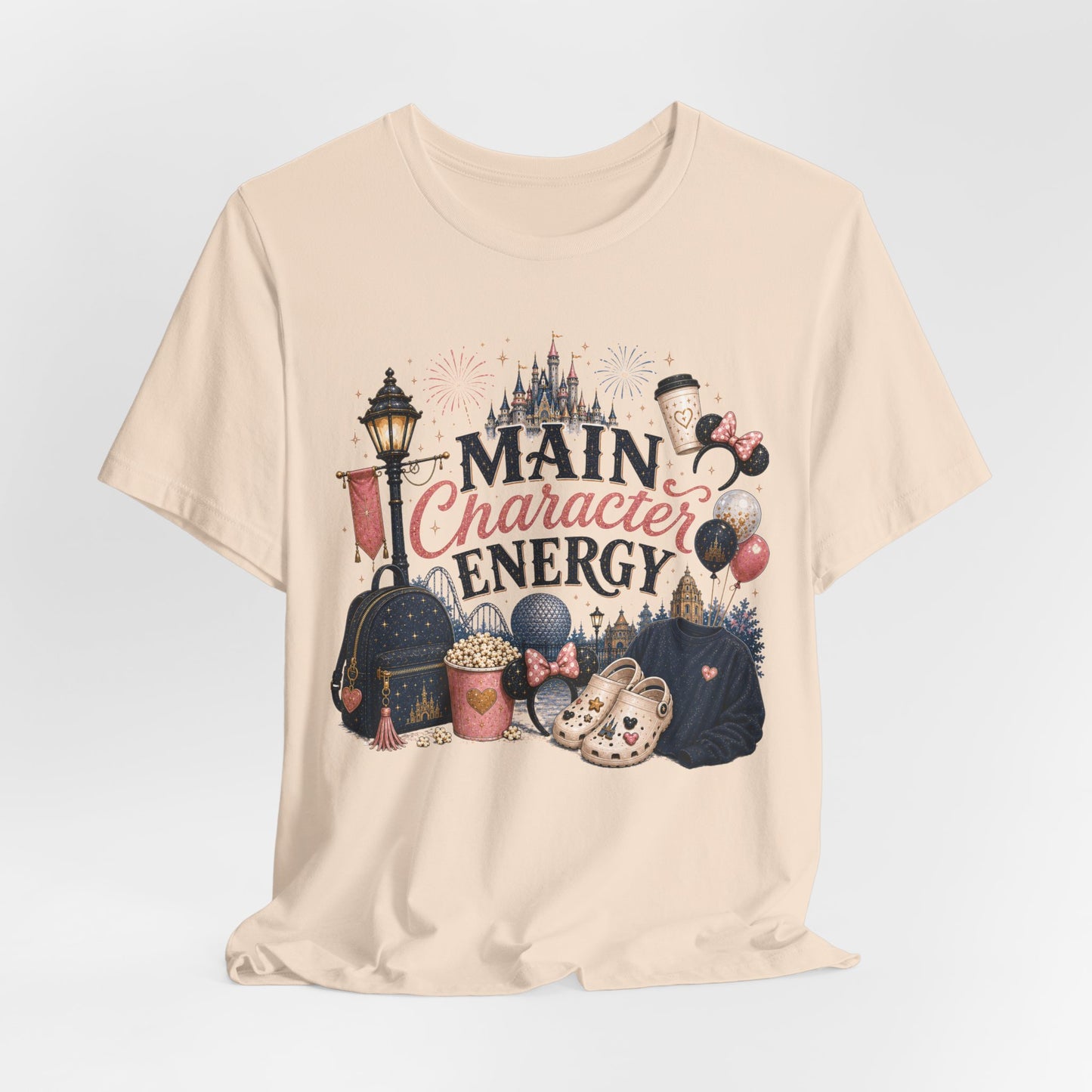 Main Character Energy Tee — Theme Park Fan Graphic T‑Shirt