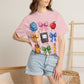 Back-to-School Cute School Supplies Doodles Graphic Tee