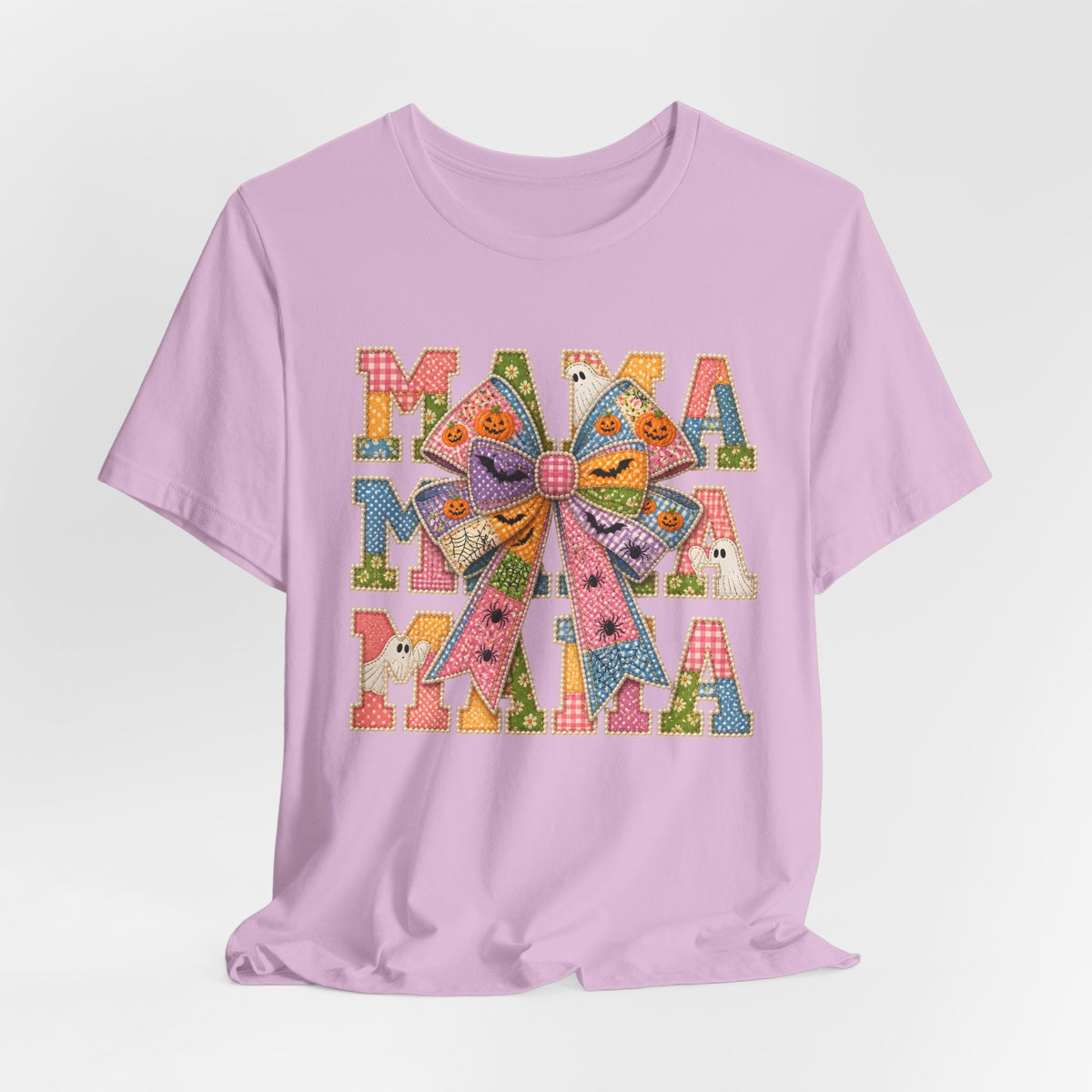Patchwork Spooky Mama Graphic Tee