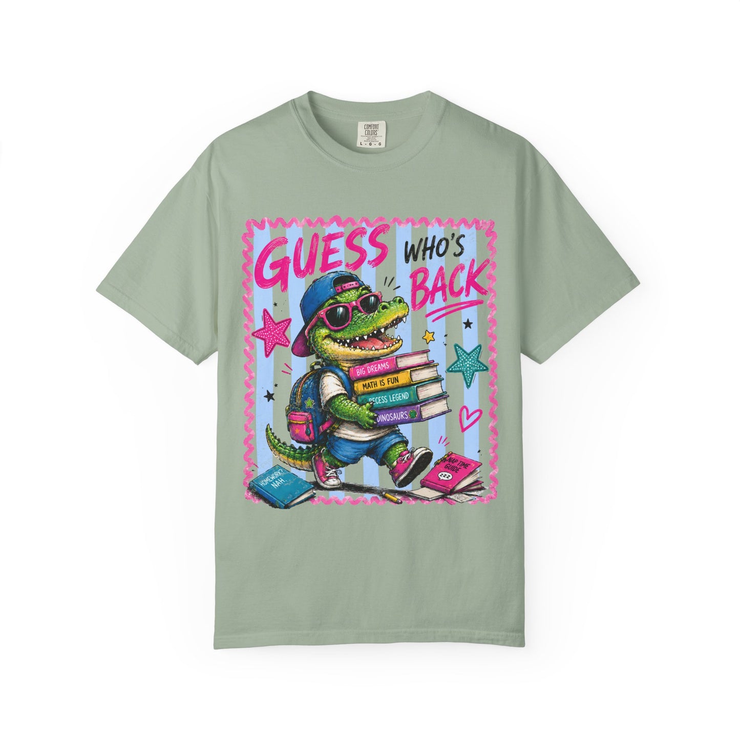 Back to School Croc T-Shirt — “Guess Who’s Back / Back Again” Graphic Tee