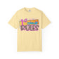 First Grade Rules T-Shirt, Unisex Garment-Dyed Tee, Back to School Top, Teacher Gift